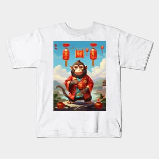 KUNG HEI FAT CHOI – THE MONKEY Kids T-Shirt